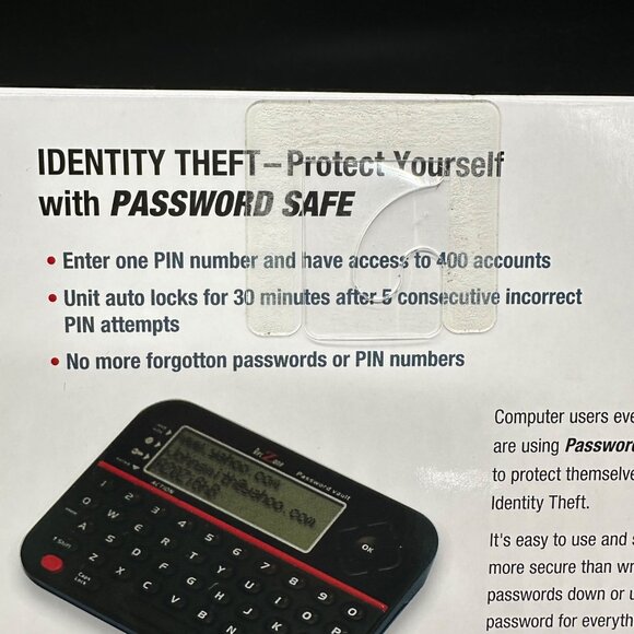 Deluxe Password Vault Organizer Safe Protect Online Personal Secure Gadget New - Picture 5 of 8